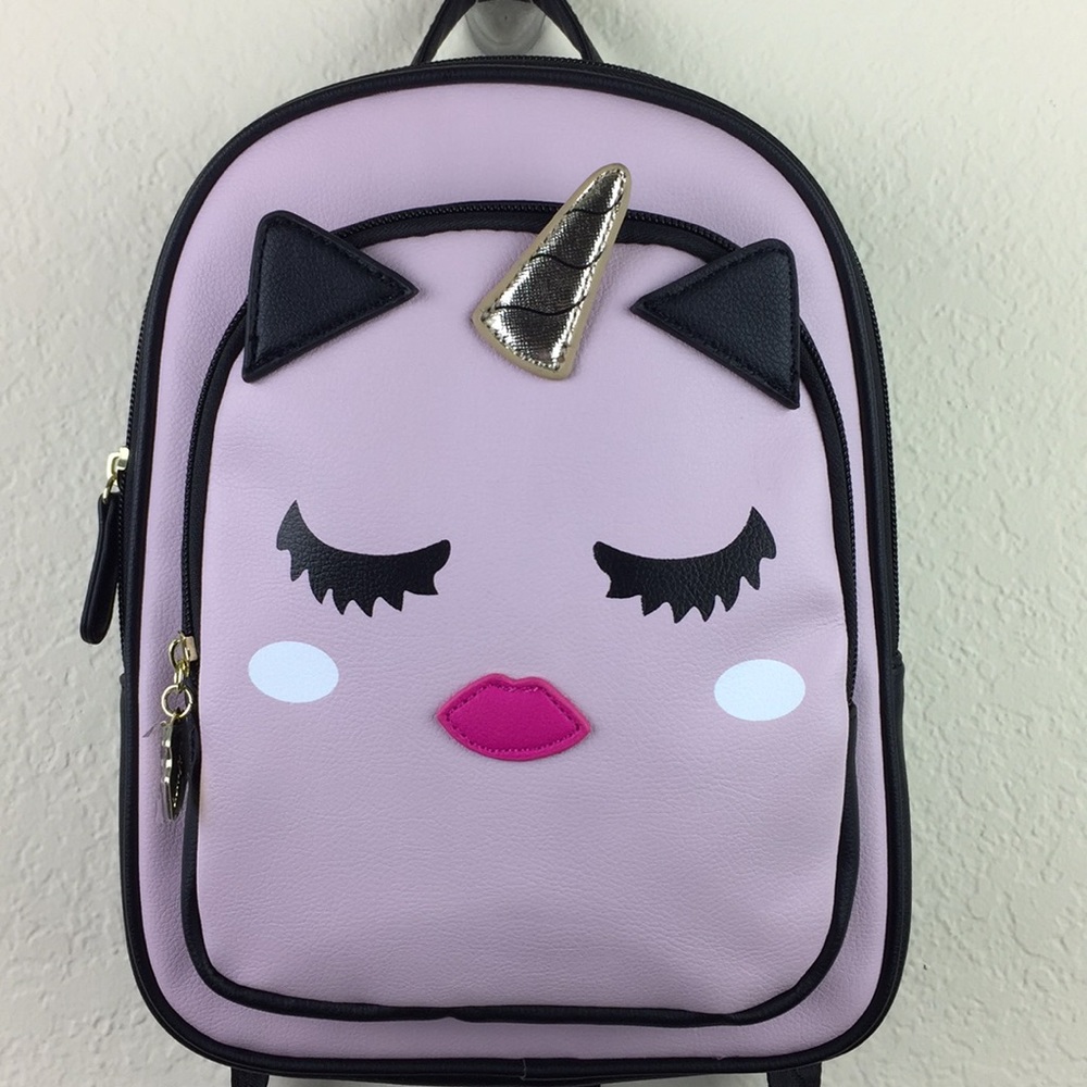 Betsy Johnson Pink Unicorn Small Backpack
